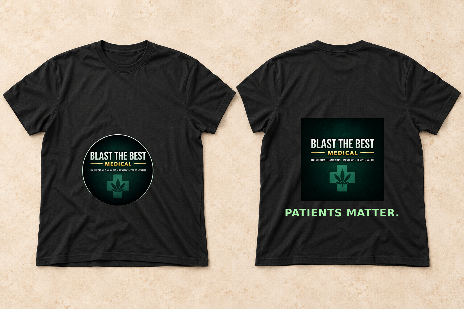 BTB Medical · Badge edition T-shirt, front and back